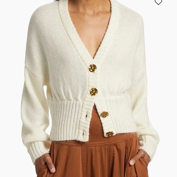 Farm Rio
Ribbed Goldtone-Buttoned Cardigan - Picture 3 of 10